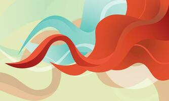 Colorful flow wave gradient background. vector