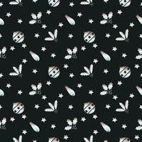 Hand drawn christmas pattern design background. Vector. vector