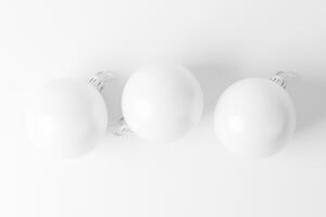 Christmas Ball White Blank Matte 3D Rendering Mockup photo