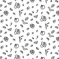 doodle flowers patternbackground, vector holiday pattern. Abstract background for design