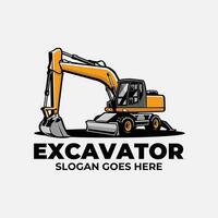 excavador vector Listo hecho logo. mejor para excavando empresa