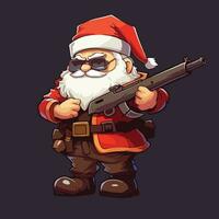 malo Papa Noel claus vector