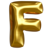 Set of golden balloon letters on transparent background. For designing infographics and birthday cards Happy Birthday, New Year and Anniversary Celebration. png