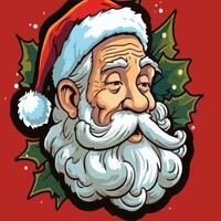 Santa Claus's face vector