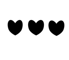 schwarz Herz Symbol png