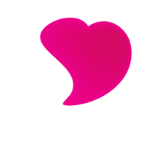 rosado corazón gráfico png