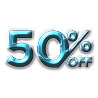 50 Percent Discount Offers Tag with Plastic Style Design png