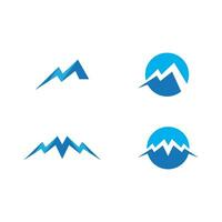 Mountain icon Logo vector