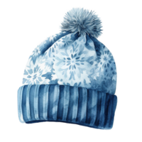 ai generado invierno gorro para Navidad evento. acuarela estilo. ai generado png