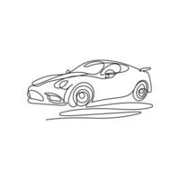 car one line art icon vector art design