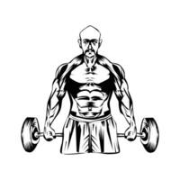 man Fitness gym vector art design