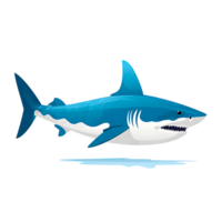 AI generated Dangerous Shark, the Fierce Predator of the Underwater World - Aquatic Wildlife, Ai Generative png