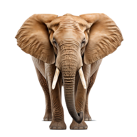 AI generated Majestic Elephant in Wild Safari Wildlife Close Up, Generative Ai png