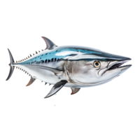 ai generato selvaggio rosso tonno catturare di il giorno, nutriente proteina per frutti di mare appassionati, generativo ai png
