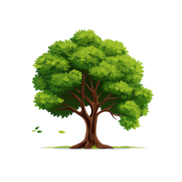 AI generated Tree in Serene Woodland Landscape - Nature Green Beauty, Generative Ai png
