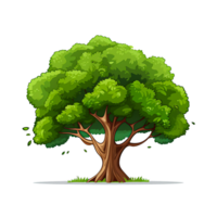 AI generated Tree in Serene Woodland Landscape - Nature Green Beauty, Generative Ai png