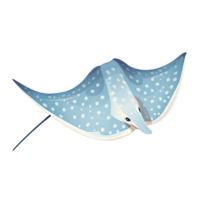 AI generated Underwater Elegance Stingrays Gliding Through the Exotic Ocean Depths, Generative Ai png