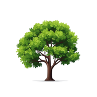 AI generated Tree in Serene Woodland Landscape - Nature Green Beauty, Generative Ai png