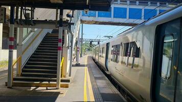 Railway Platform and Trains at Central London England, UK. June 4th, 2023 video