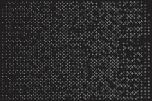 Black halftone dot grain texture pixel pop-art abstract pattern background. vector