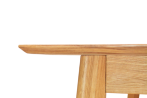 Wooden table elements close view png, isolated object png