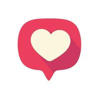 white heart on pink text box Ideas for talking with loved ones on special days vector