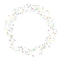 Colorful circle halftone dots pattern vector on the white background