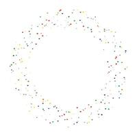 Colorful circle halftone dots pattern vector on the white background