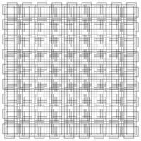 Black and white seamless square cell grid pattern background vector