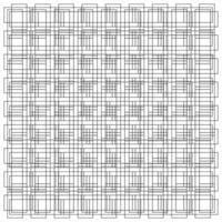 Black and white seamless square cell grid pattern background vector