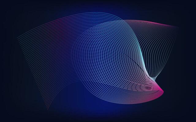 Dynamic line wave colorful abstract