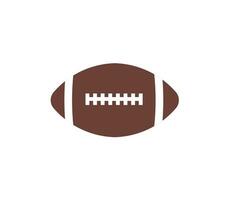 American football ball icon. Vector illustration.