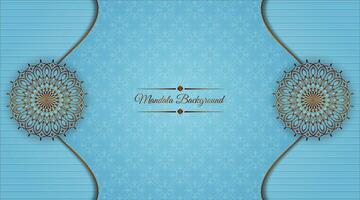 soft blue background, with mandala ornaments vector