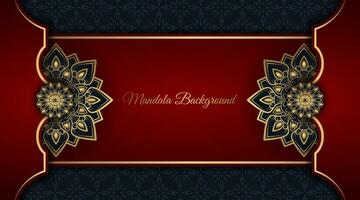 Luxury background with mandala ornament vector