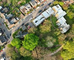 Aerial View of British Town During Beautiful Day photo