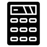 calculator glyph icon vector