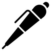 pen glyph icon vector