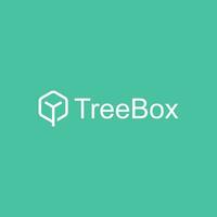 Tree box logo design modern concept vector