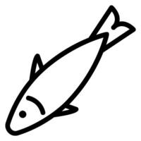 sardine line icon vector