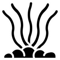 algae glyph icon vector