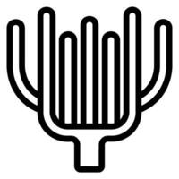 coral line icon vector