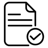 approve line icon vector