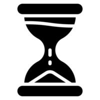 hourglass glyph icon vector
