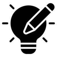 idea glyph icon vector