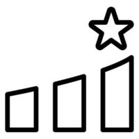 steps line icon vector
