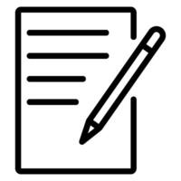 paper line icon vector