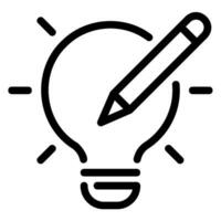 idea line icon vector