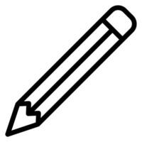 pencil line icon vector
