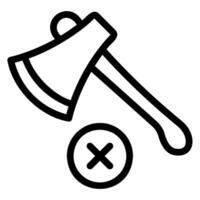 no deforestation line icon vector