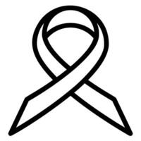 ribbon line icon vector